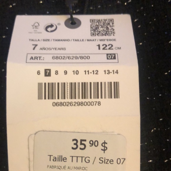 NWT Zara kids Skirt , Size 7 years - Picture 6 of 8